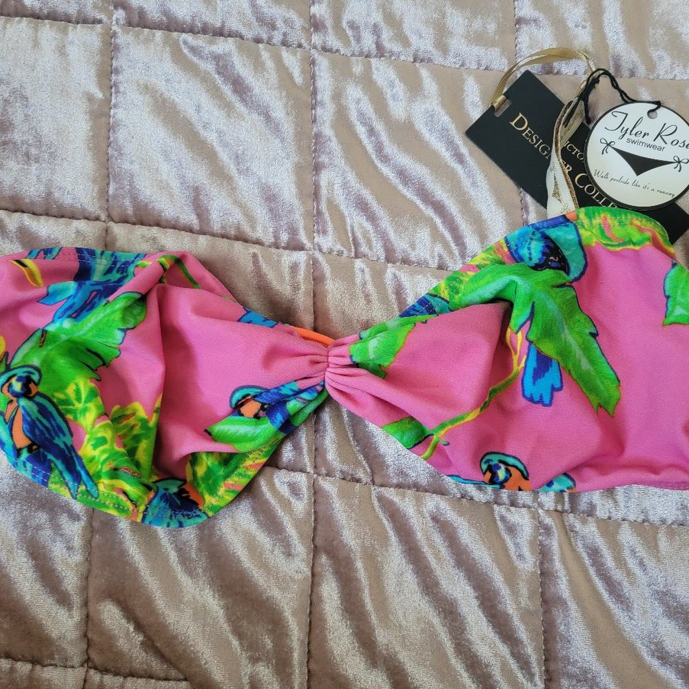 Tyler Rose Pink Bikini Top